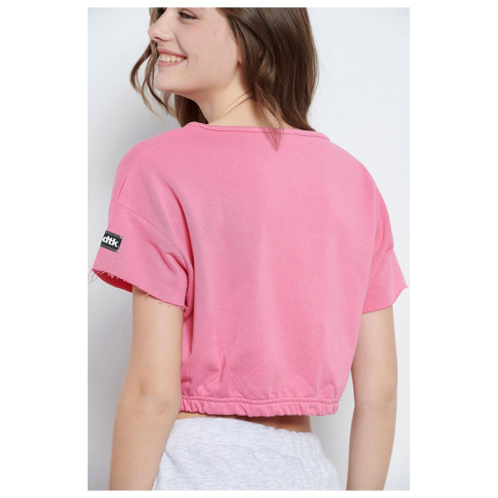 Bodytalk Γυναικεία κοντομάνικη μπλούζα Cropped